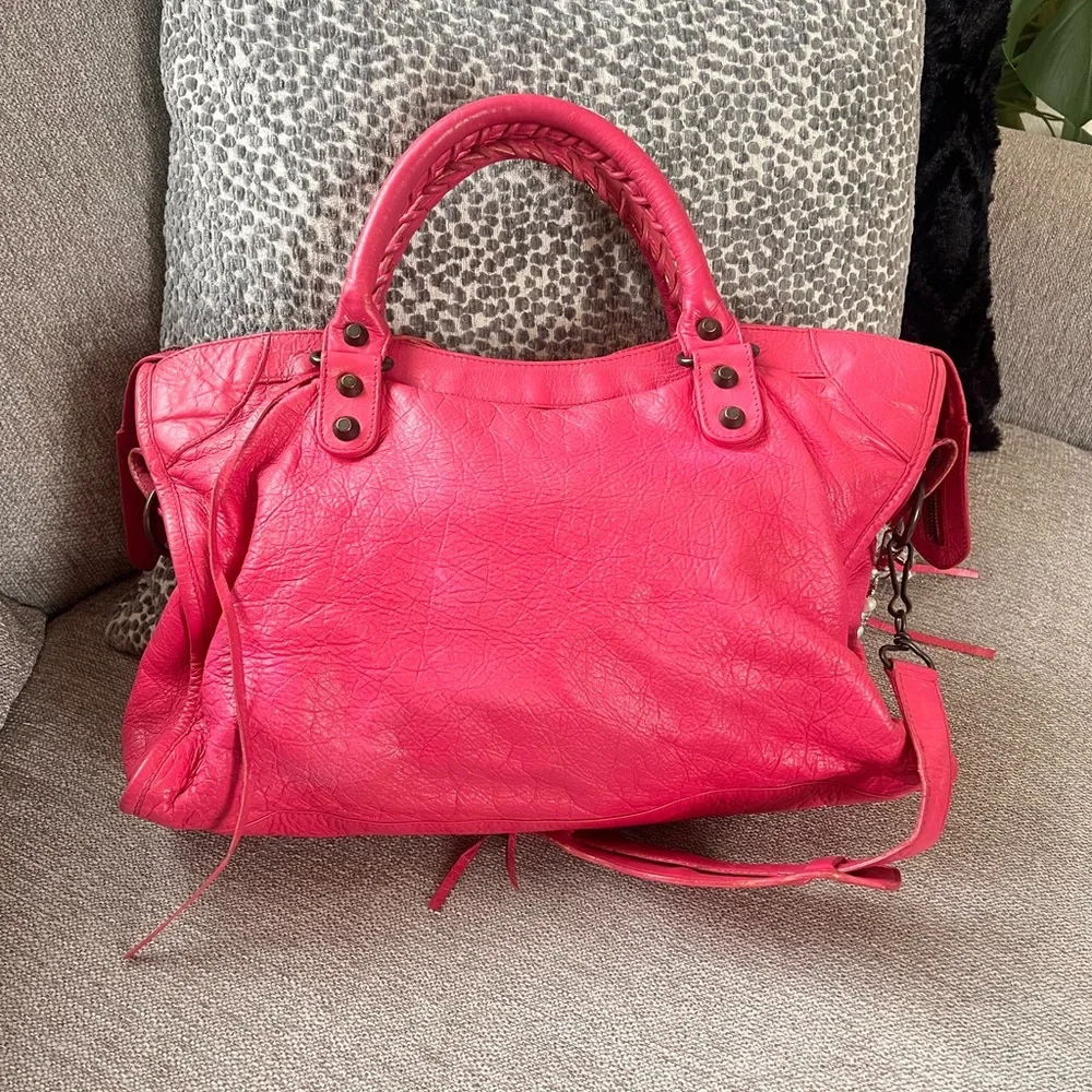 Balenciaga Agneau Classic Hardware City Sorbet Bag - Picture 5 of 11